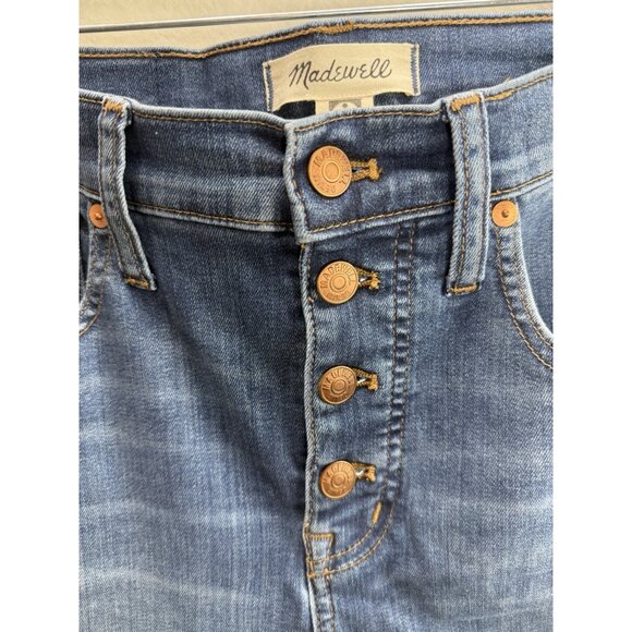 Madewell Taller 10" High-Rise Skinny Jeans in Brinville Wash Size 28 TL - Picture 5 of 11